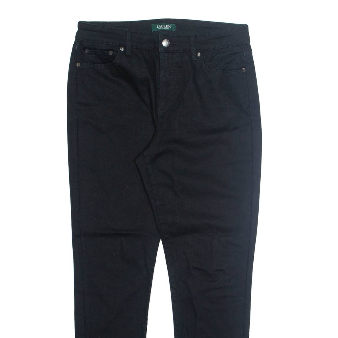 RALPH LAUREN Womens Trousers Black Regular Tapered W32 L29