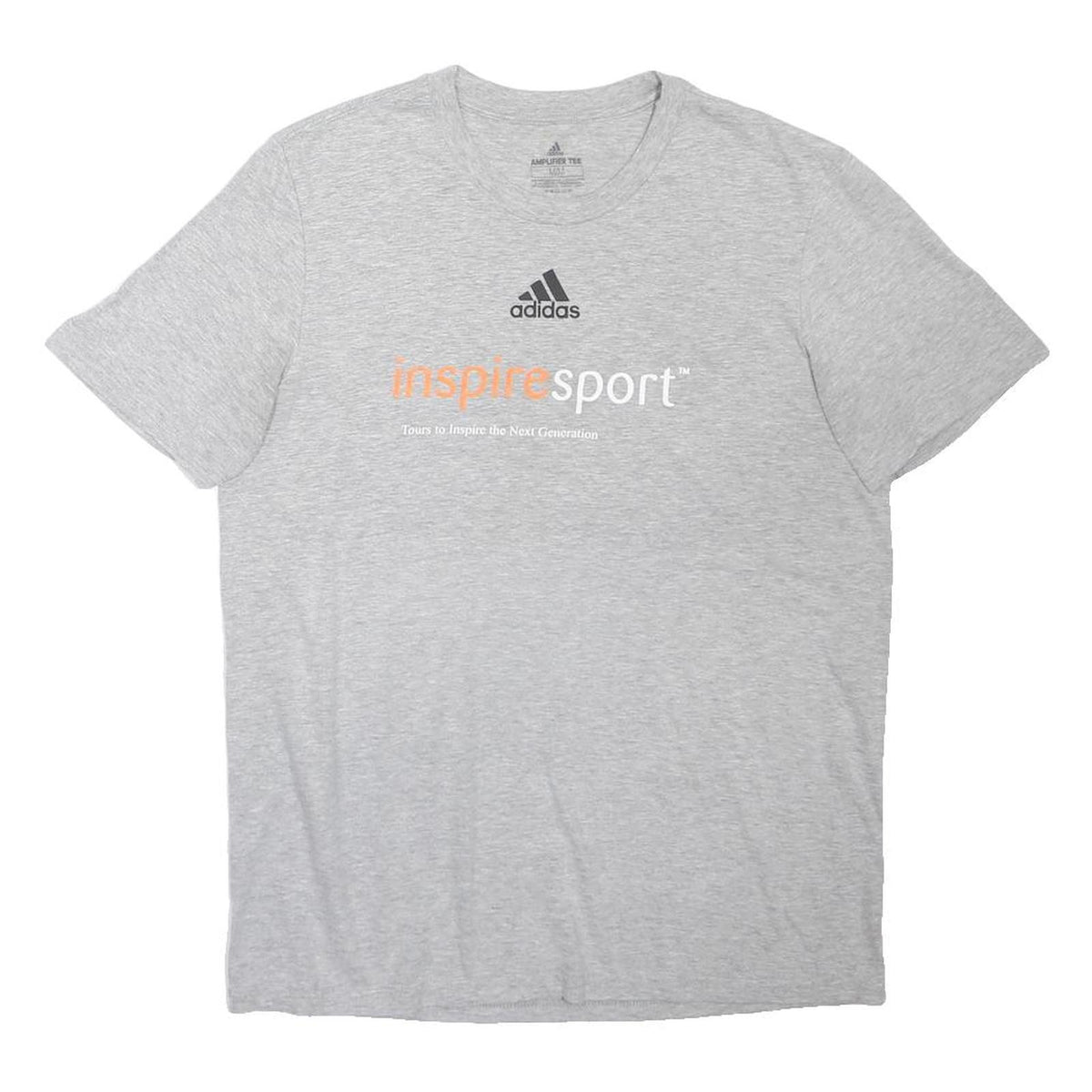 ADIDAS Mens Grey Inspire Sport Graphic T-Shirt M Short Sleeve Crew Neck Casual