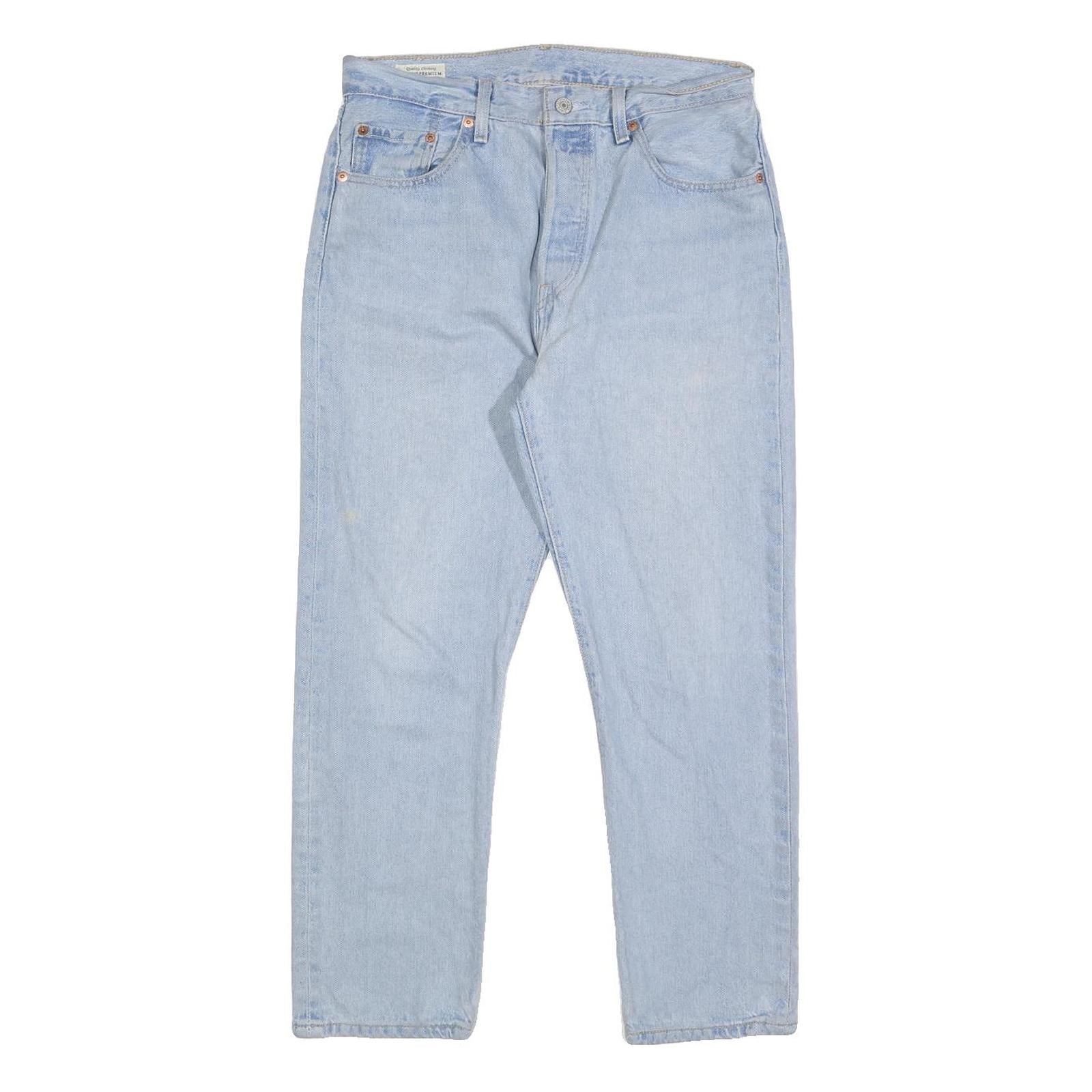 LEVI'S 501 BIG E Womens Jeans Blue Regular Straight Denim Light W29 L26 Vintage