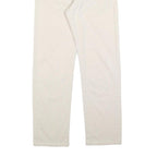 LEE COOPER Womens Regular Cream Cotton Blend Trousers W26 L29 Classic Zip Casual