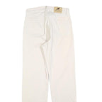 LEE COOPER Womens Regular Cream Cotton Blend Trousers W26 L29 Classic Zip Casual