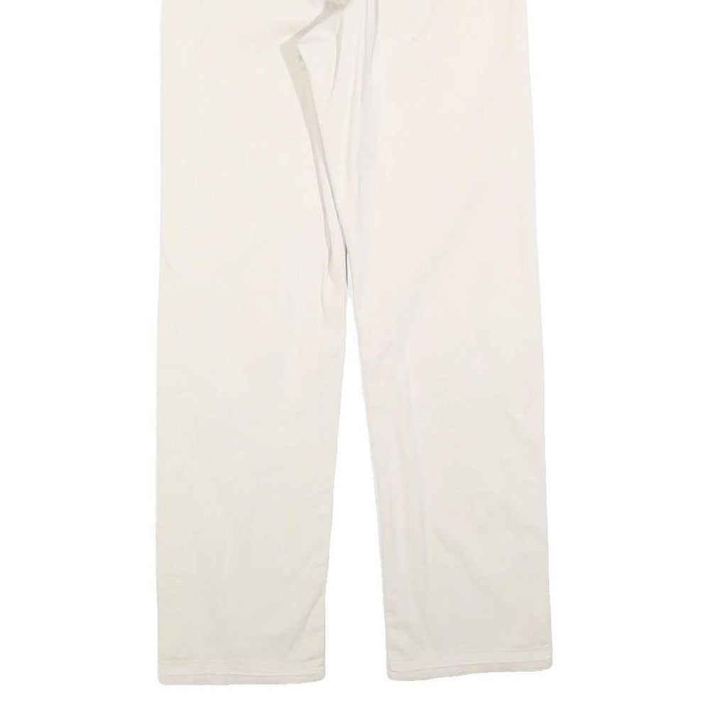 LEE COOPER Womens Regular Cream Cotton Blend Trousers W26 L29 Classic Zip Casual