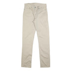 LEVI'S Mens Cotton Blend Beige Slim Tapered Trousers W32 L34 Casual Zip Closure