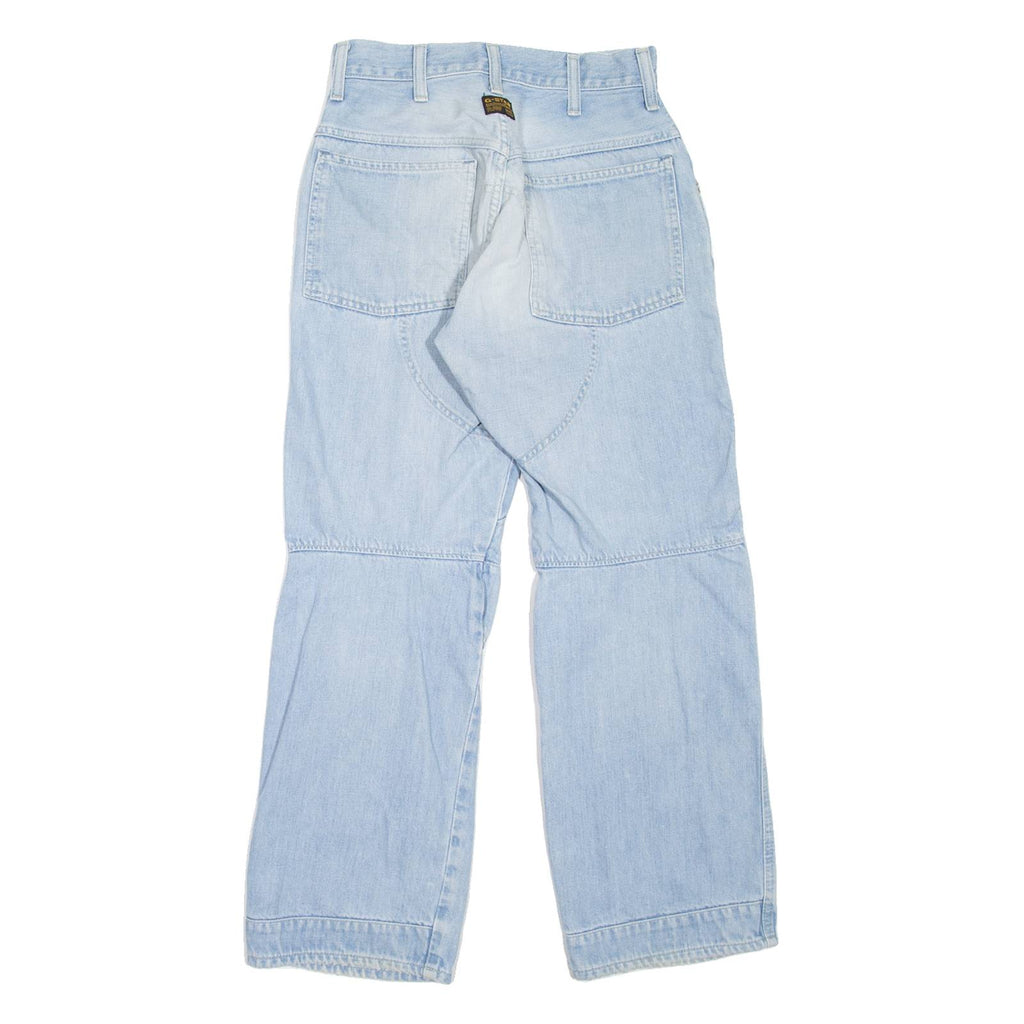 G-STAR Shortcut Elwood Womens Jeans Blue Loose Straight Stone Wash W25 L30