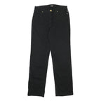 VERSACE JEANS COUTURE Womens Black Regular Straight Denim Raw W29 L28 Designer