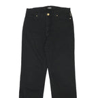 VERSACE JEANS COUTURE Womens Black Regular Straight Denim Raw W29 L28 Designer