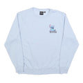 DISNEY Womens Blue Stitch Crew Neck M Cotton Blend Pullover Sweatshirt Cartoon