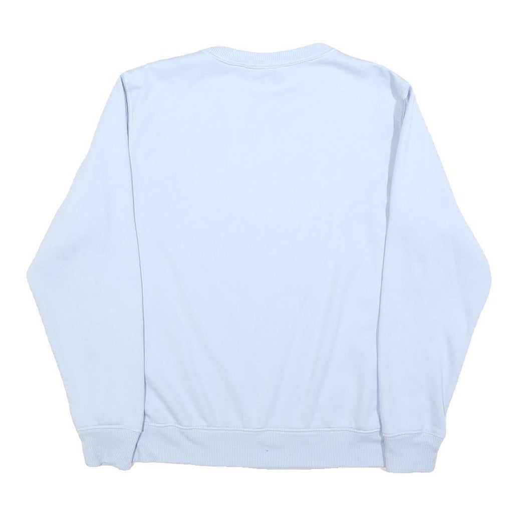 DISNEY Womens Blue Stitch Crew Neck M Cotton Blend Pullover Sweatshirt Cartoon