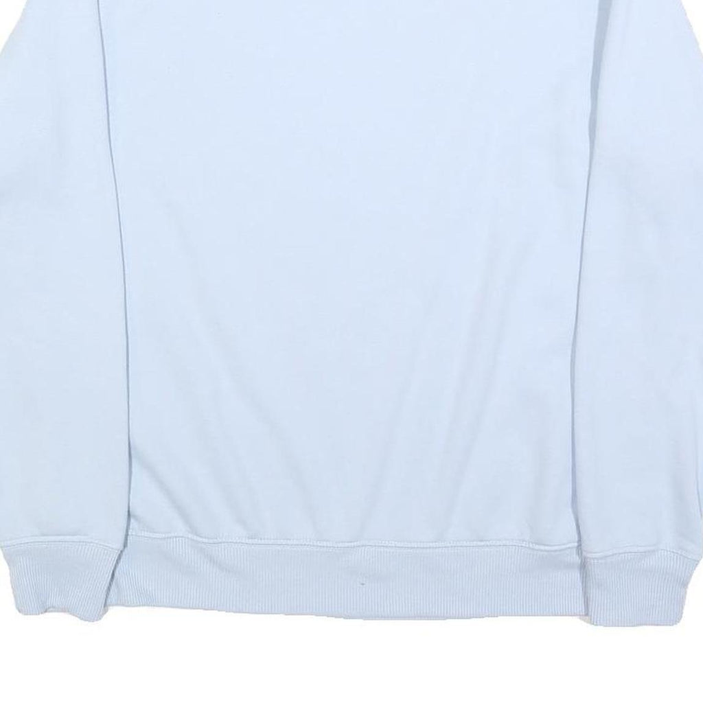 DISNEY Womens Blue Stitch Crew Neck M Cotton Blend Pullover Sweatshirt Cartoon