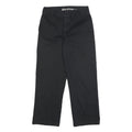 DICKIES Womens Black Relaxed Straight Trousers Cotton Blend W28 L27 Workwear