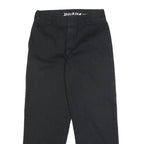 DICKIES Womens Black Relaxed Straight Trousers Cotton Blend W28 L27 Workwear