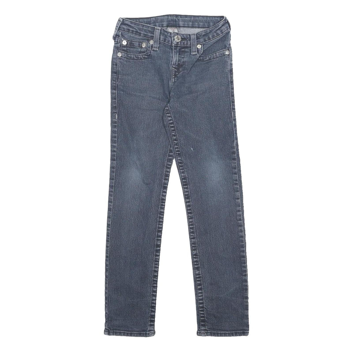 TRUE RELIGION Womens Jeans Blue Regular Skinny Denim Medium W24 L25 Classic Zip