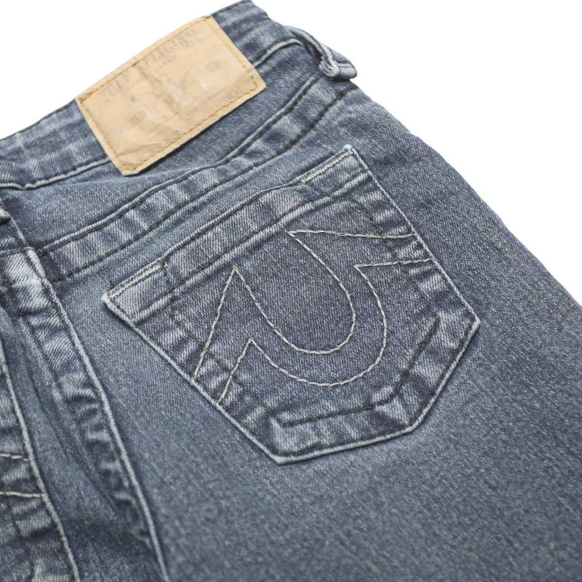 TRUE RELIGION Womens Jeans Blue Regular Skinny Denim Medium W24 L25 Classic Zip
