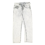 RAINBOW Womens Relaxed Cotton Blend Denim Light Wash W30 L30 Embroidered Jeans