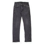 LEVI'S 514 Jeans Mens Black Slim Straight W27 L32