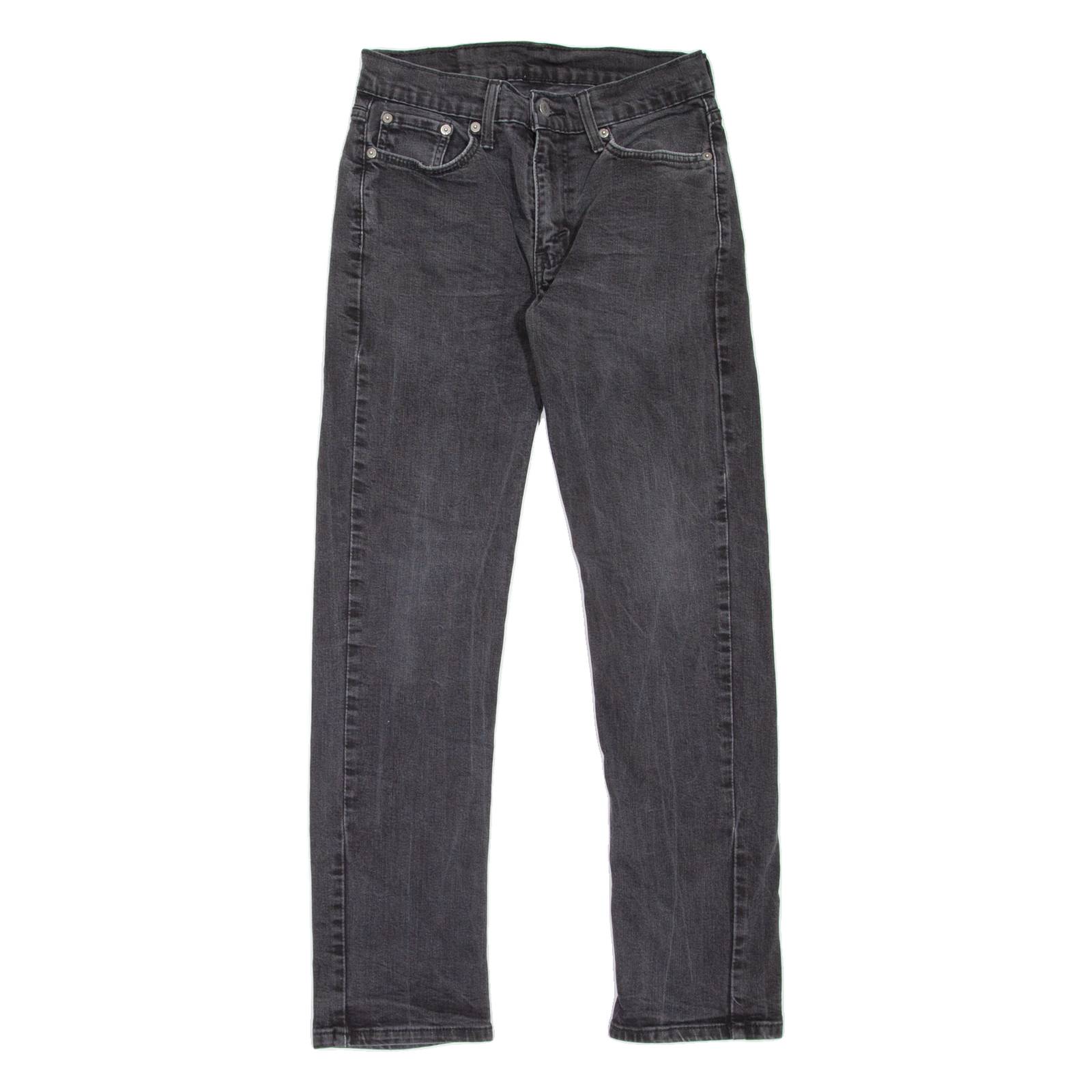 LEVI'S 514 Jeans Mens Black Slim Straight W27 L32
