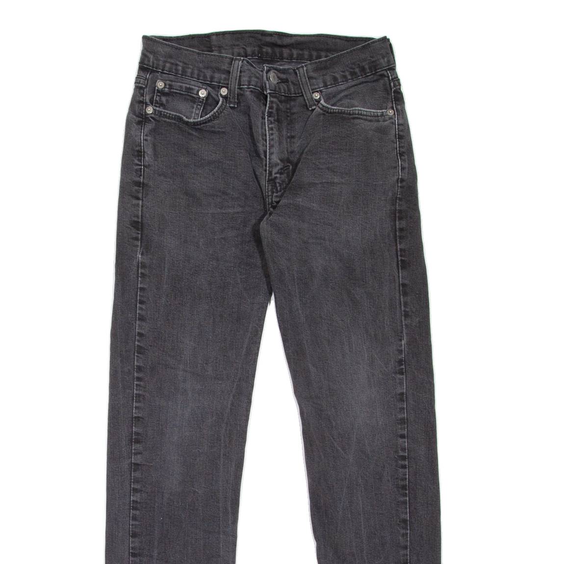 LEVI'S 514 Jeans Mens Black Slim Straight W27 L32