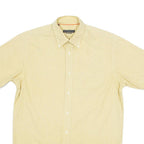 RENATO CAVALLI Mens Shirt Yellow Check S