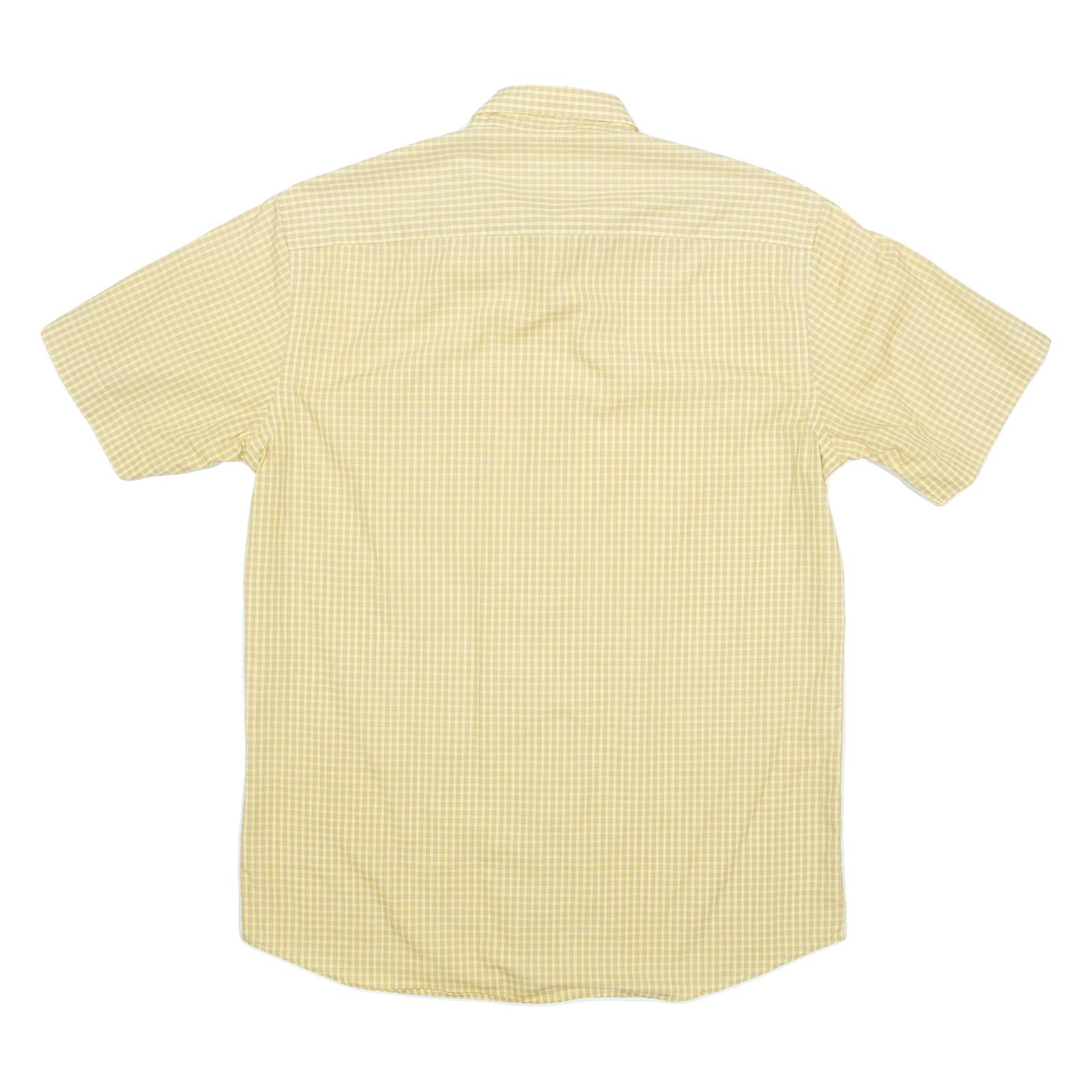 RENATO CAVALLI Mens Shirt Yellow Check S