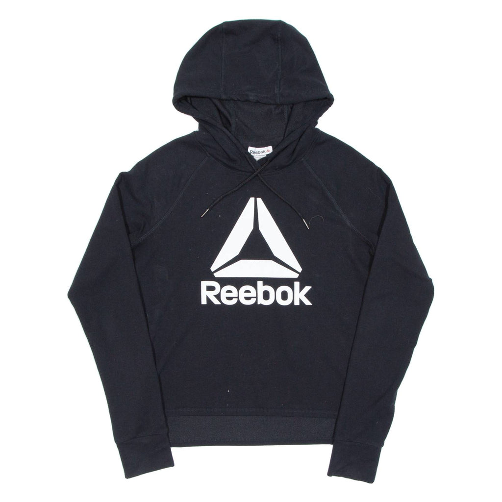 REEBOK Womens Black Hoodie M