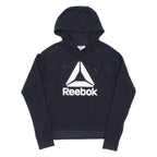 REEBOK Womens Black Hoodie M