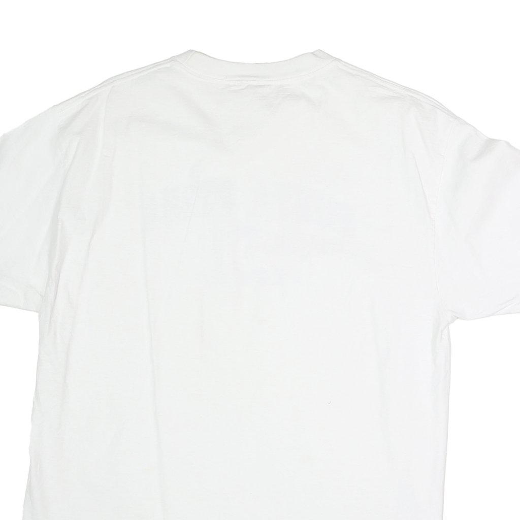 OPTIMA Mens White Punta Gorda Florida Graphic T-Shirt L Short Sleeve Crew Neck