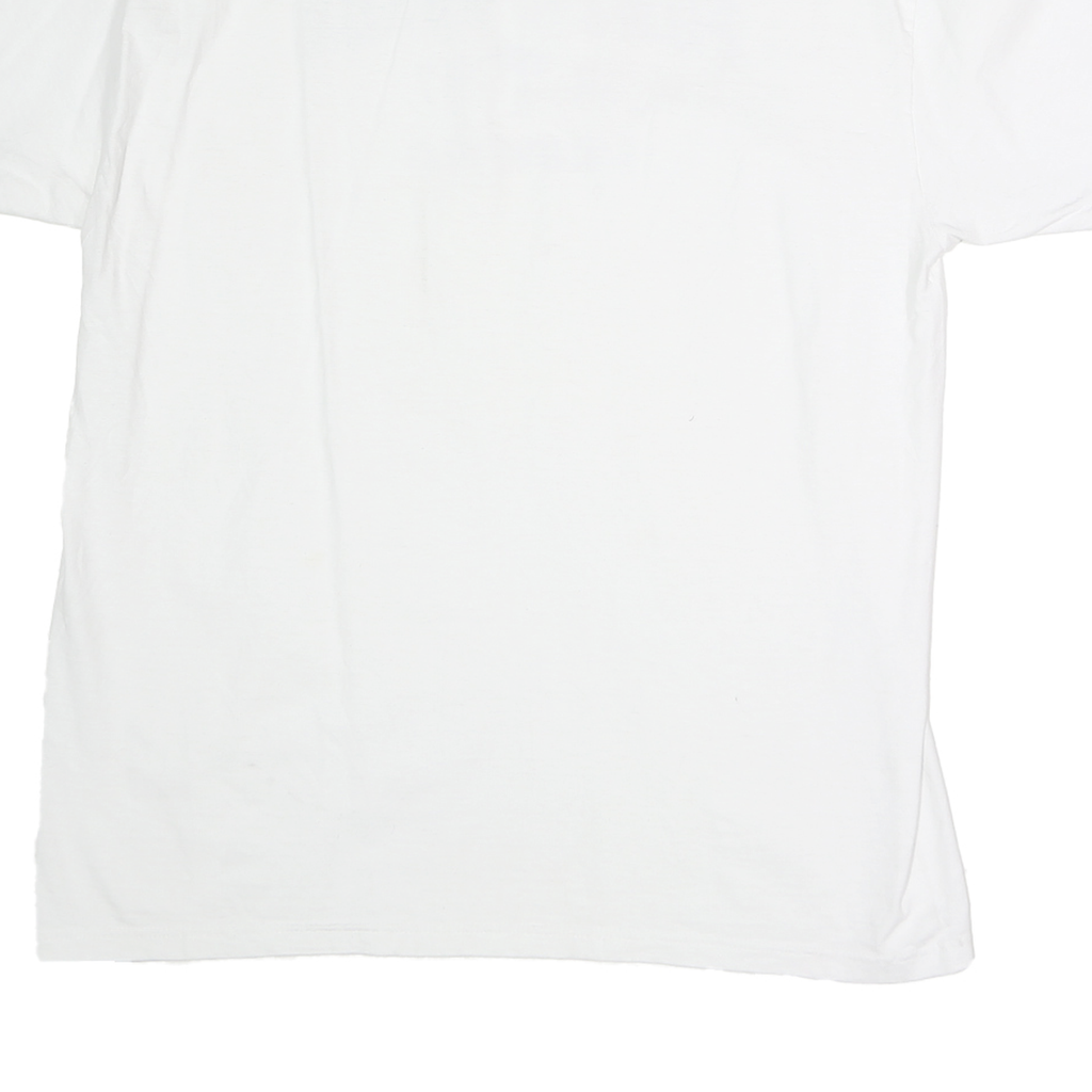 OPTIMA Mens White Punta Gorda Florida Graphic T-Shirt L Short Sleeve Crew Neck