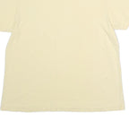 NORTHERN REFLECTIONS Womens Cream Butterfly Graphic T-Shirt L Short Sleeve Crew