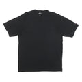 DICKIES Mens Black Plain T-Shirt XL Short Sleeve Crew Neck Cotton Blend Workwear