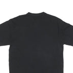 DICKIES Mens Black Plain T-Shirt XL Short Sleeve Crew Neck Cotton Blend Workwear