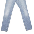 CARHARTT Mens Slim Light Blue Denim Jeans W29 L32 Zip Closure Cotton Blend