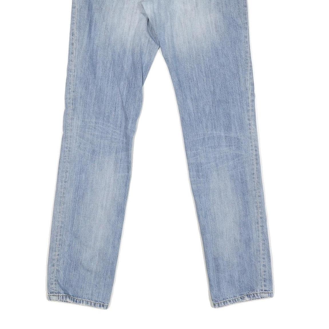 CARHARTT Mens Slim Light Blue Denim Jeans W29 L32 Zip Closure Cotton Blend