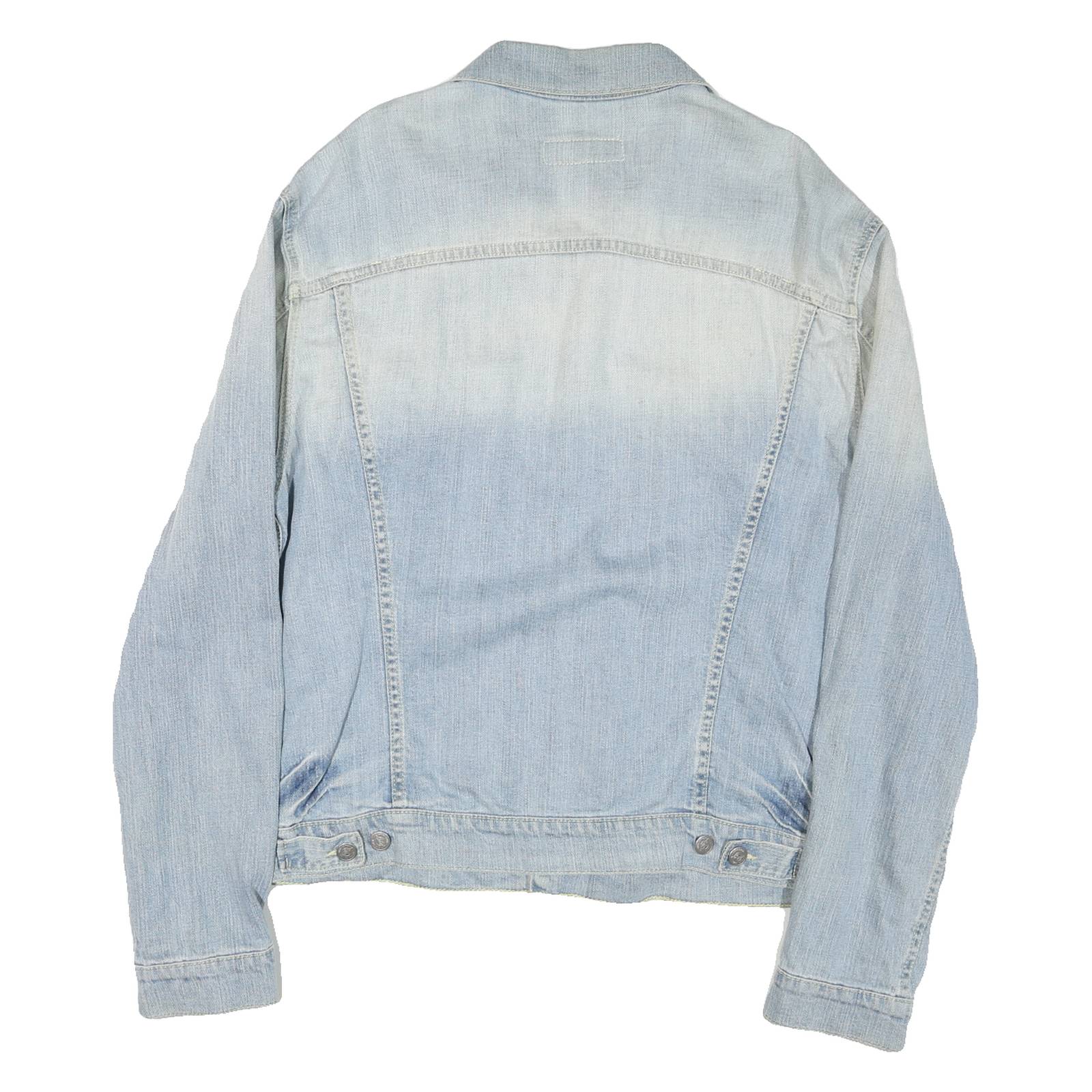 LEE Mens Blue Denim Jacket XL Cotton Classic Button Closure Casual Vintage