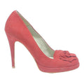BEYOND SKIN Womens Pink Suede Platform High Heel Court Shoes UK 4 Stylish
