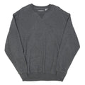 FILA Mens Grey Crew Neck L Embroidered Logo Cotton Blend Sweatshirt