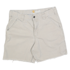 CARHARTT Womens Shorts Beige Casual Relaxed Fit M W32 Cotton Blend Workwear