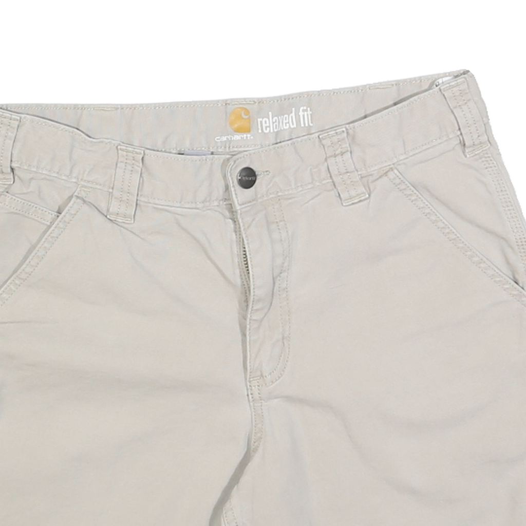 CARHARTT Womens Shorts Beige Casual Relaxed Fit M W32 Cotton Blend Workwear