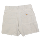 CARHARTT Womens Shorts Beige Casual Relaxed Fit M W32 Cotton Blend Workwear
