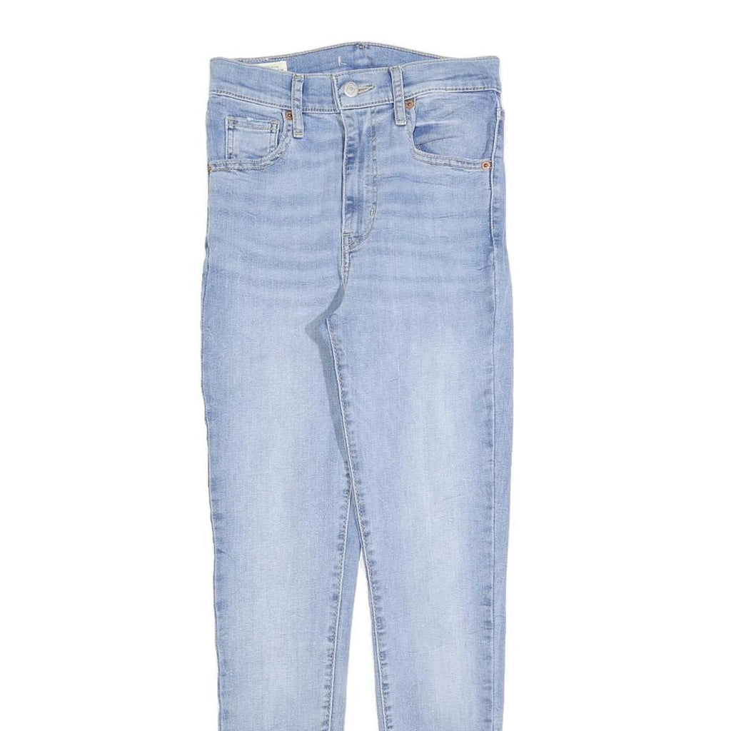 LEVI'S Womens Jeans Blue Slim Skinny Denim Light W25 L28 Stretch Zip Fastening