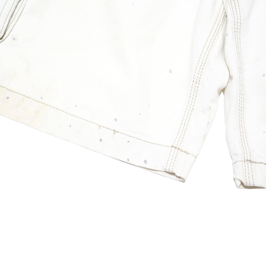 CARHARTT Mens White Relaxed Fit Cotton Blend Cargo Shorts XL W40 Workwear
