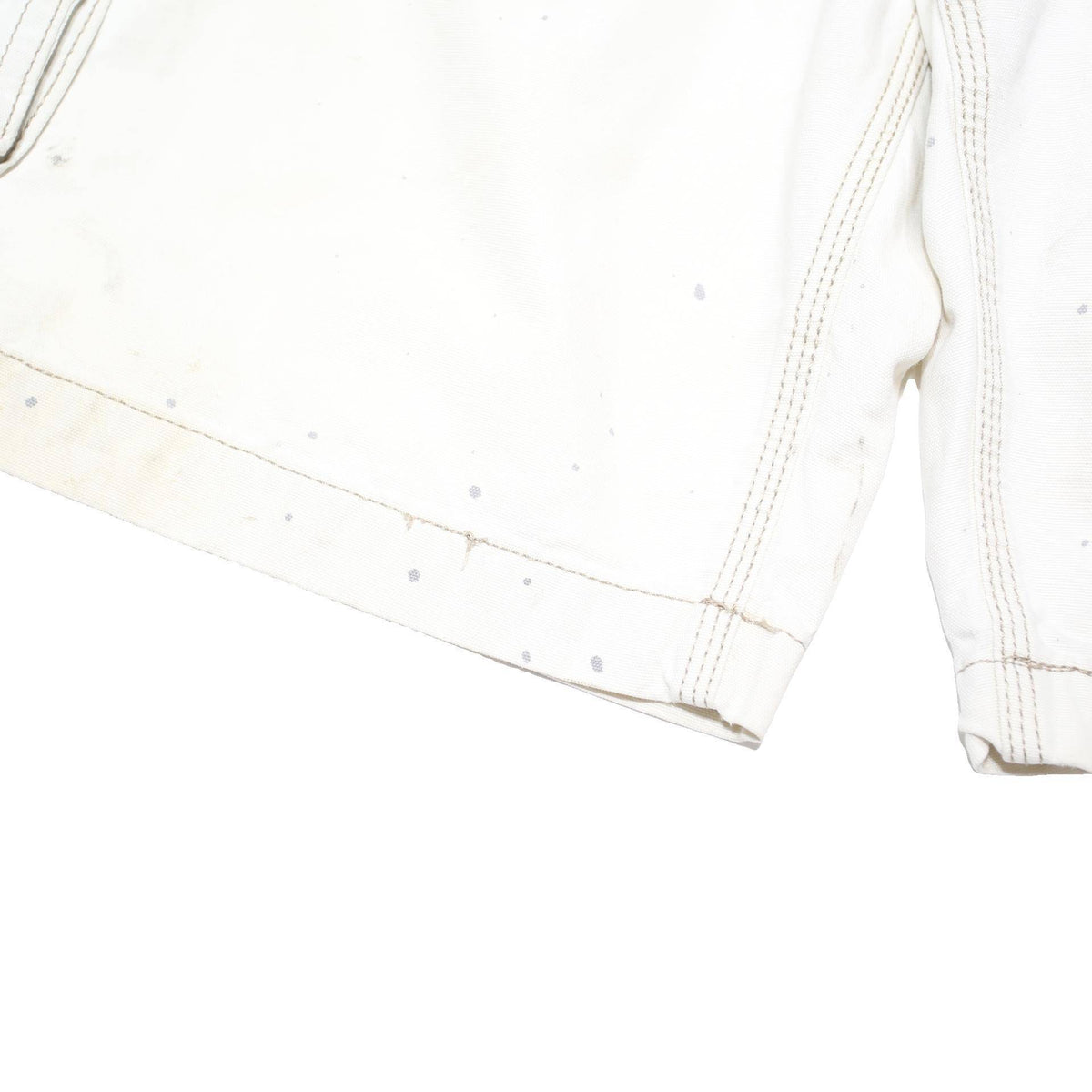 CARHARTT Mens White Relaxed Fit Cotton Blend Cargo Shorts XL W40 Workwear