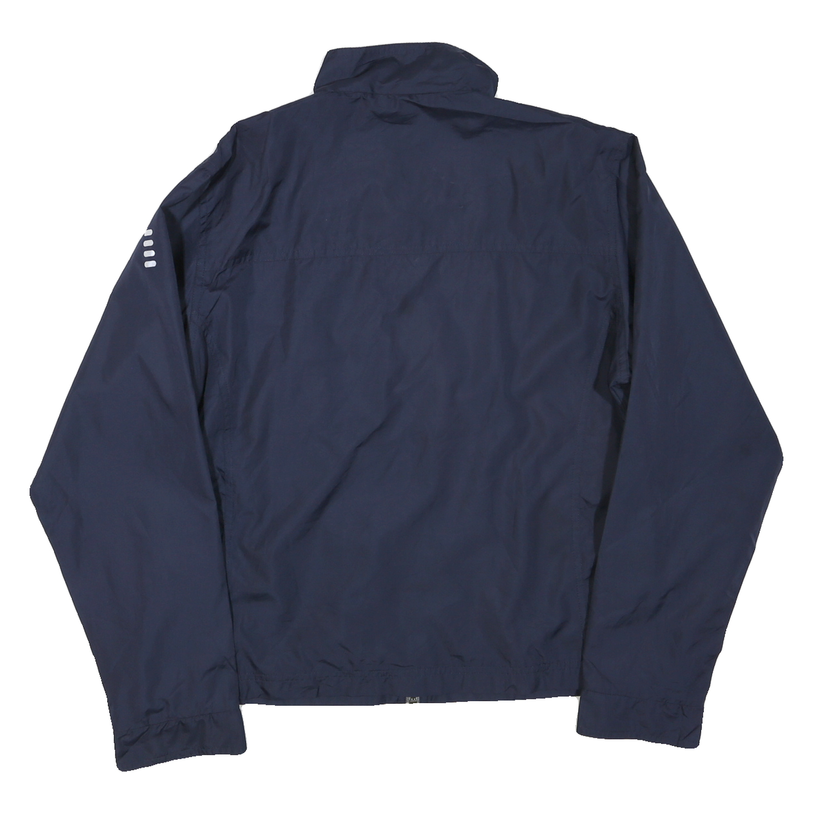 FILA Womens Navy Blue Track Jacket L Polyester Plain Zip Lightweight Casual