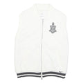 NIKE Mens White Quilted Sleeveless Jacket S Polyester Blend Zip Casual