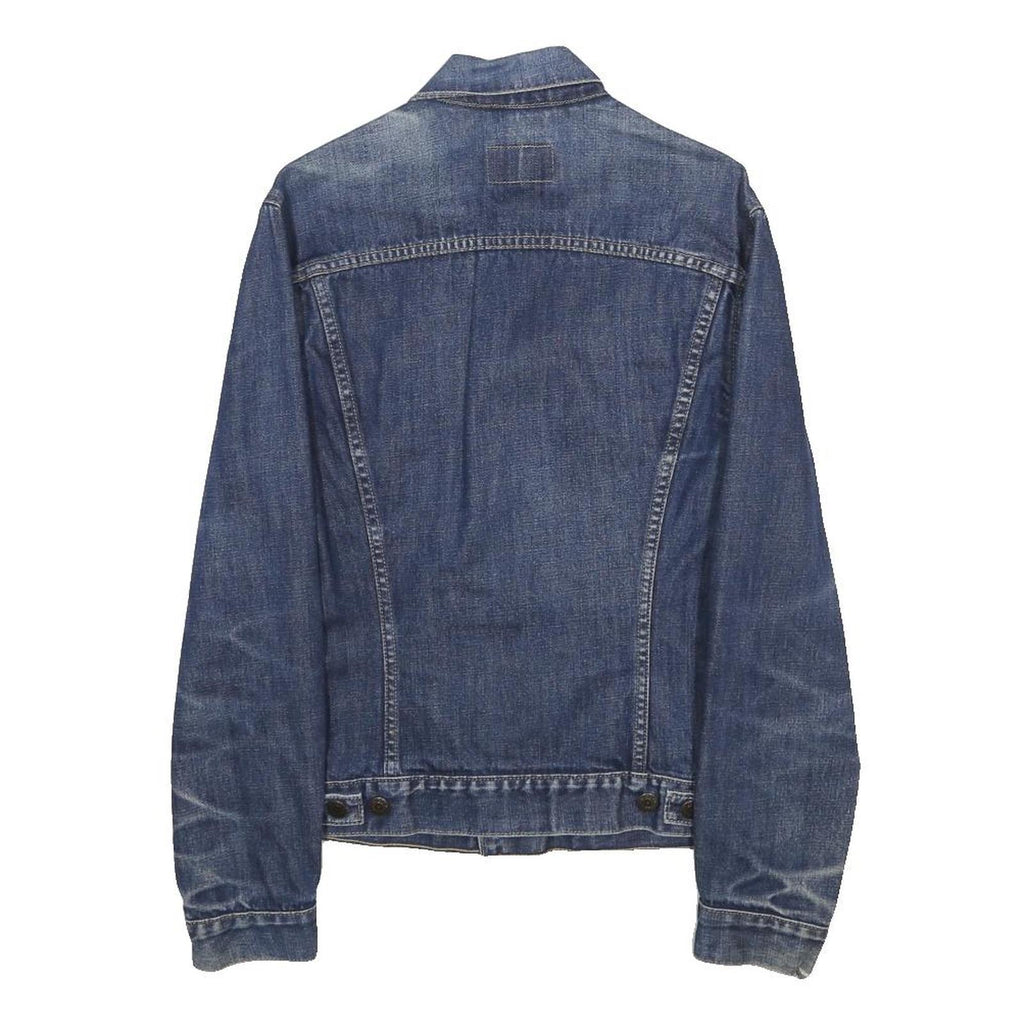 LEVI'S Womens Blue Denim Jacket M Cotton Blend Classic Button Closure