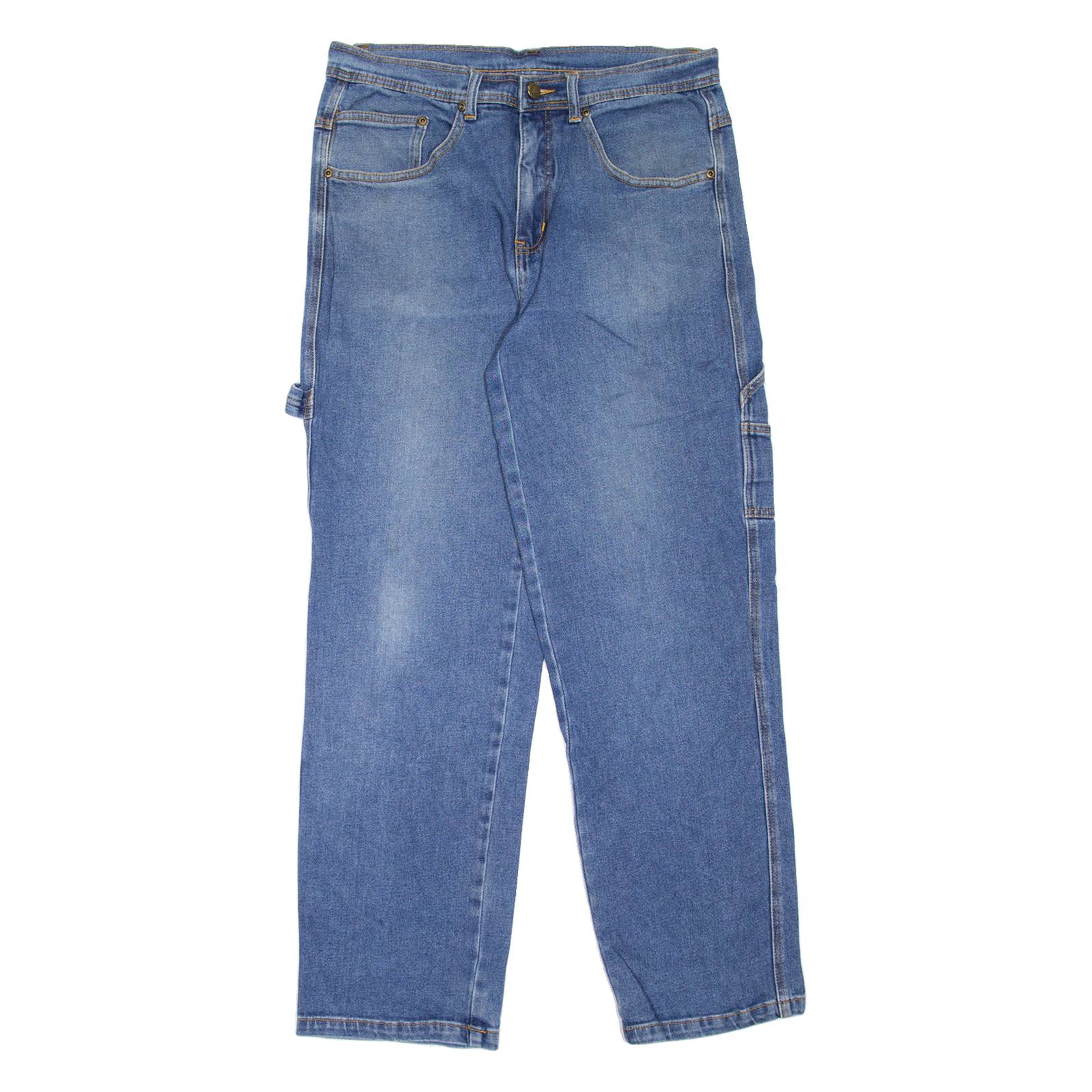 Carpenter Womens Jeans Blue Regular Tapered W32 L30