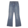 LEVI'S Womens Blue Regular Flared Denim Medium W26 L30 Zip Cotton Blend Jeans
