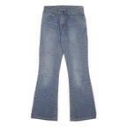 LEVI'S Womens Blue Regular Flared Denim Medium W26 L30 Zip Cotton Blend Jeans