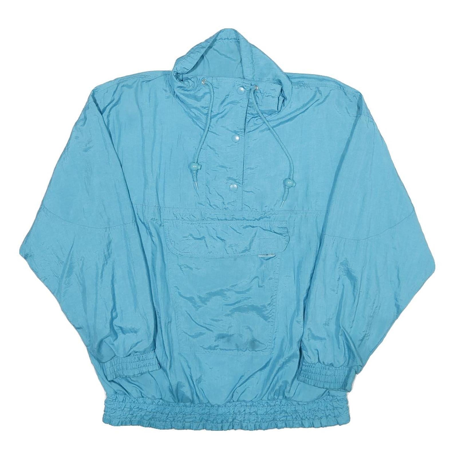 BOCOO Womens Blue Nylon Oversized Jacket L Casual Lightweight Outdoor