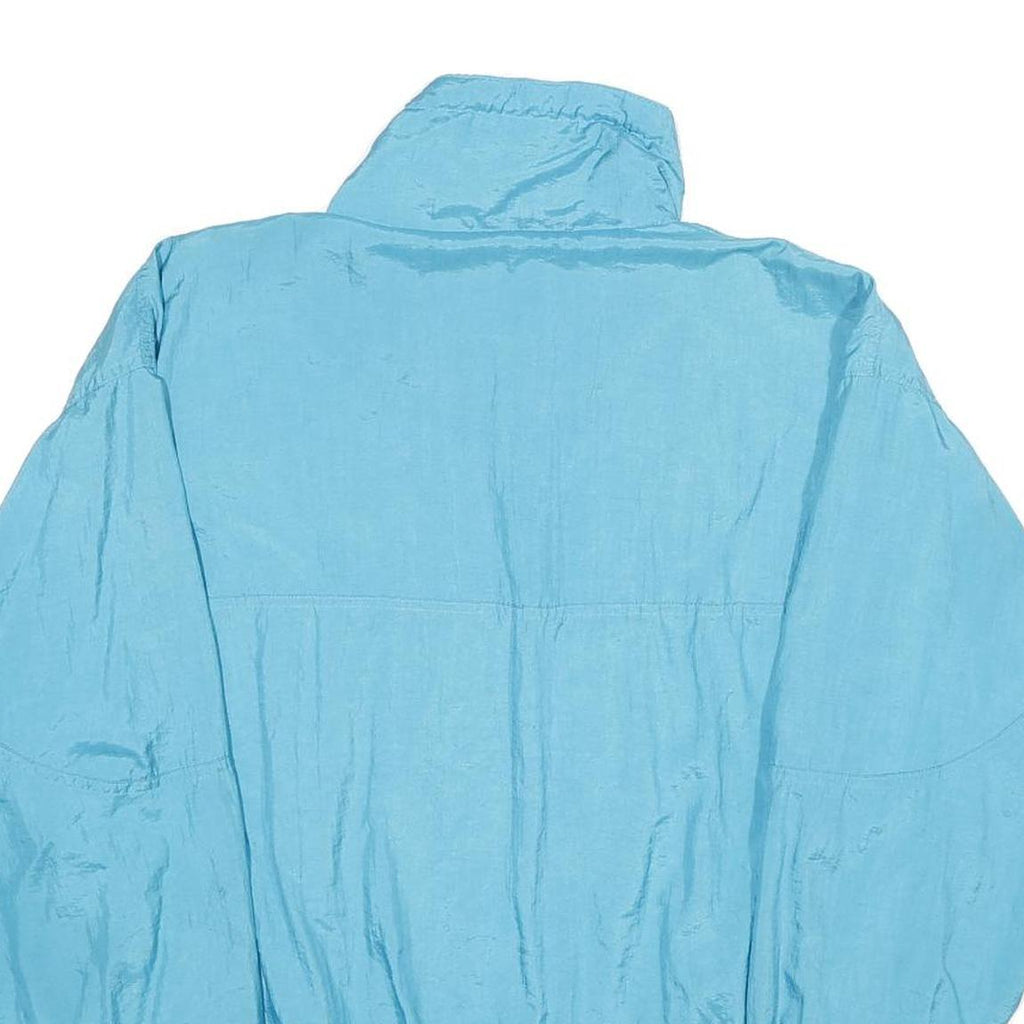 BOCOO Womens Blue Nylon Oversized Jacket L Casual Lightweight Outdoor