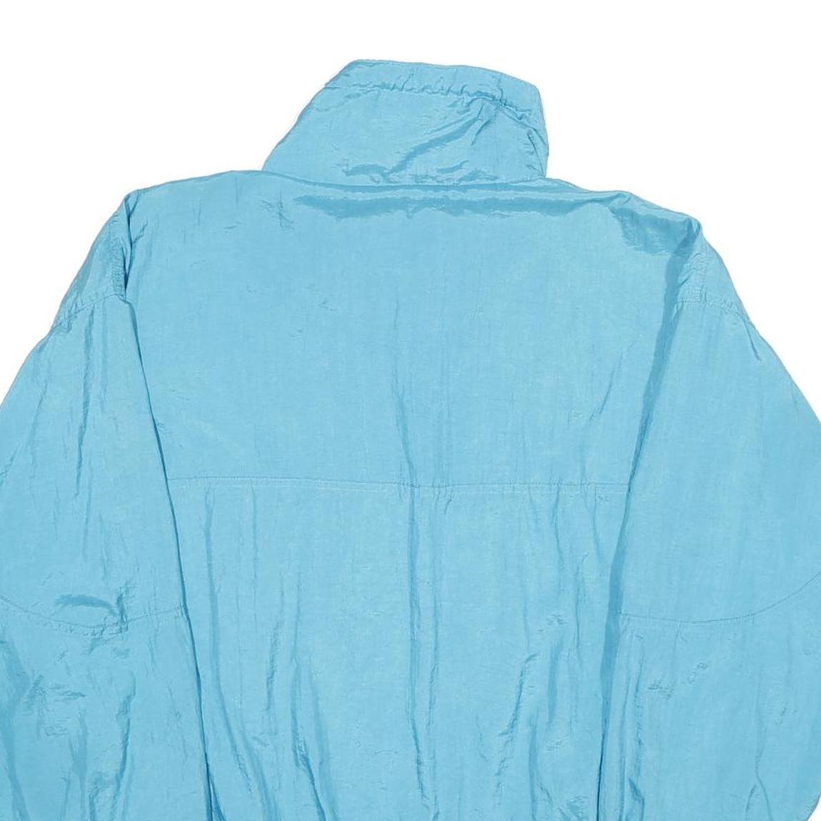 BOCOO Womens Blue Nylon Oversized Jacket L Casual Lightweight Outdoor